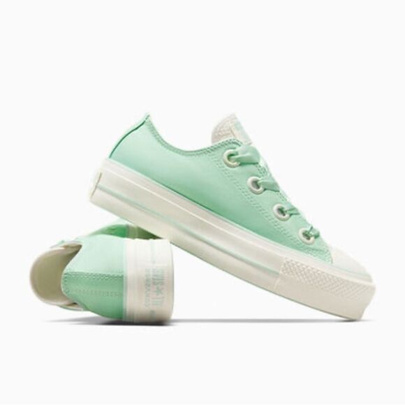 Chuck Taylor All Star Lift Platform Matte Satin Sneaker Shoes Size 7 - Picture 10 of 16